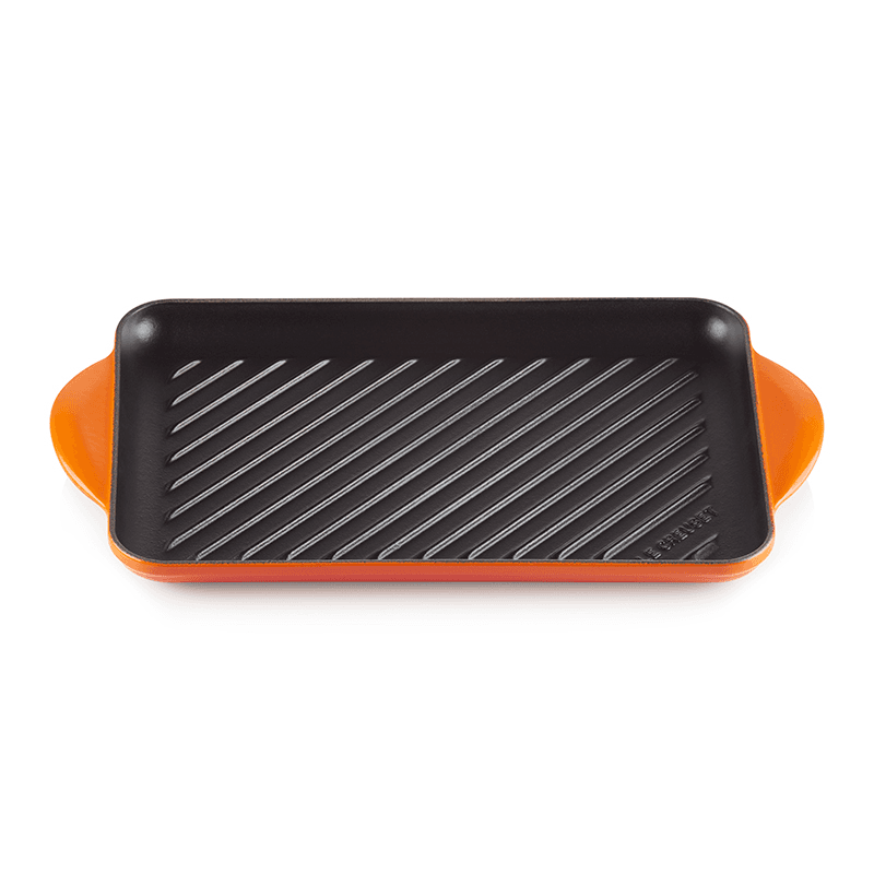 Rectangular Grill Pan, Cast Iron, Volcanic, 30cm