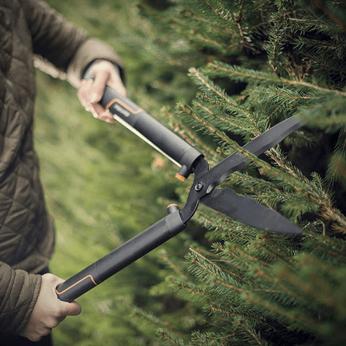 Image showing the SingleStep Hedge Shear Wavy Blade HS22, Black/Orange product.