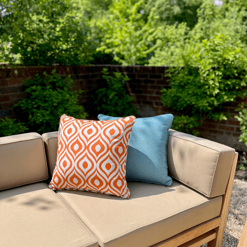 Image showing the Scatter Cushion, 45 x 45cm, Orange Pattern product.