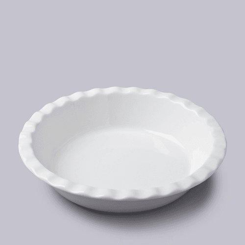 Image showing the Crinkle Deep Pie Dish, D27cm, White product.