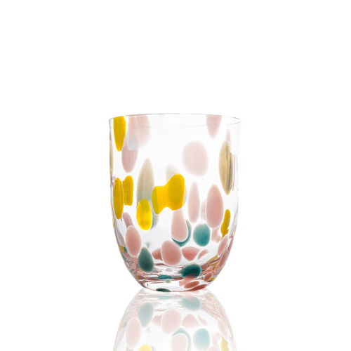 Image showing the Big Confetti Set of 6 Tumblers, 200ml, Rosa, Yellow & Turquoise product.