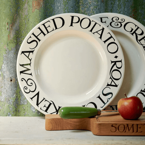 Image showing the Black Toast Roast Chicken Plate, D27cm, Cream product.