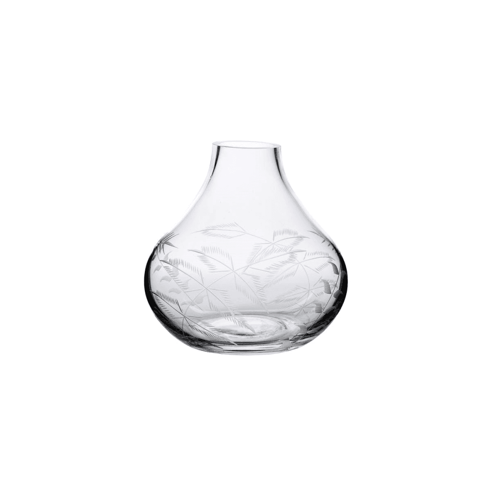 Fern Vase, H11cm, Crystal