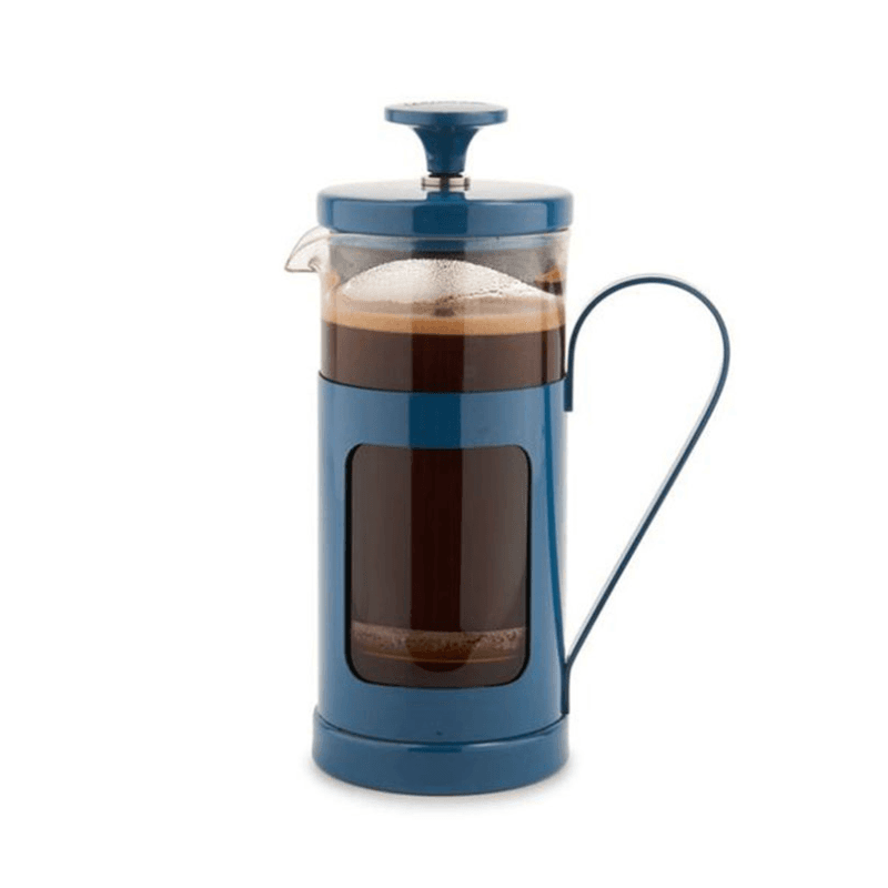Monaco Stainless Steel Cafetière, 3 Cup, Blue