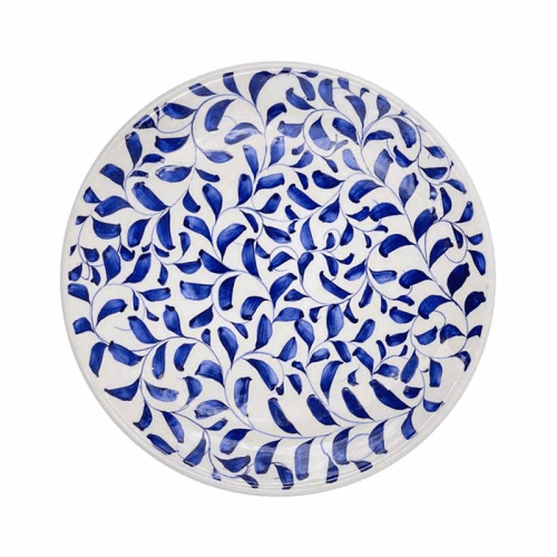 Image showing the Scroll Dinner Plate, D26cm, Navy product.