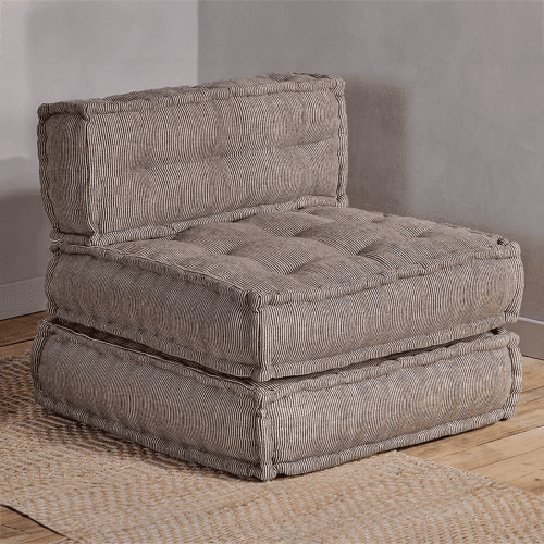Image showing the Nadeeka Modular Sofa Extension, Soft Grey product.