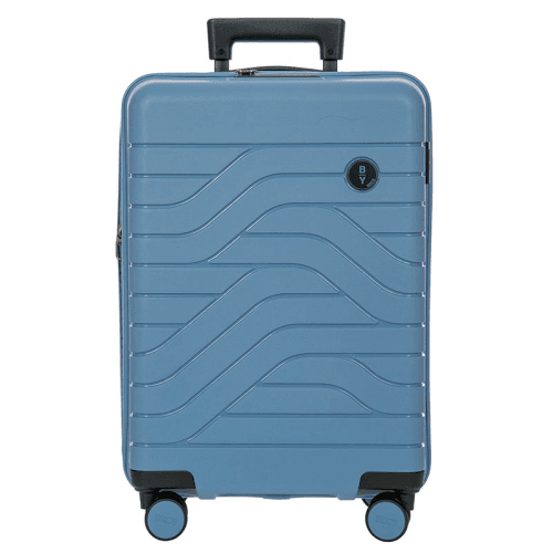 Image showing the Ulisse Expandable Carry-on Suitcase, H55cm x L37 x W23cm, Grey Blue product.