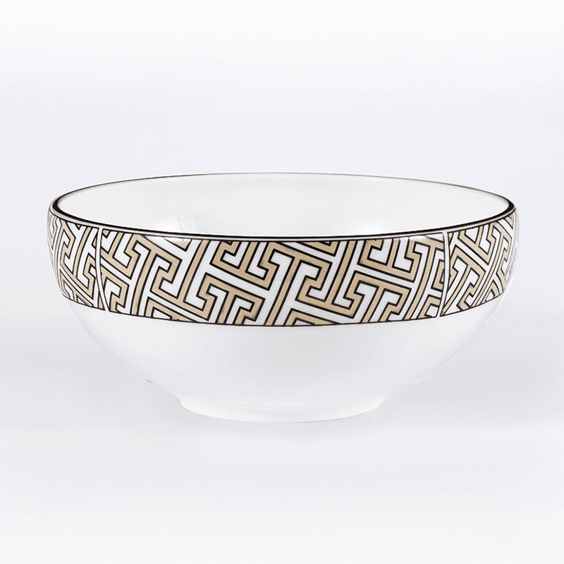 Maze Breakfast Bowl, D15cm, Truffle