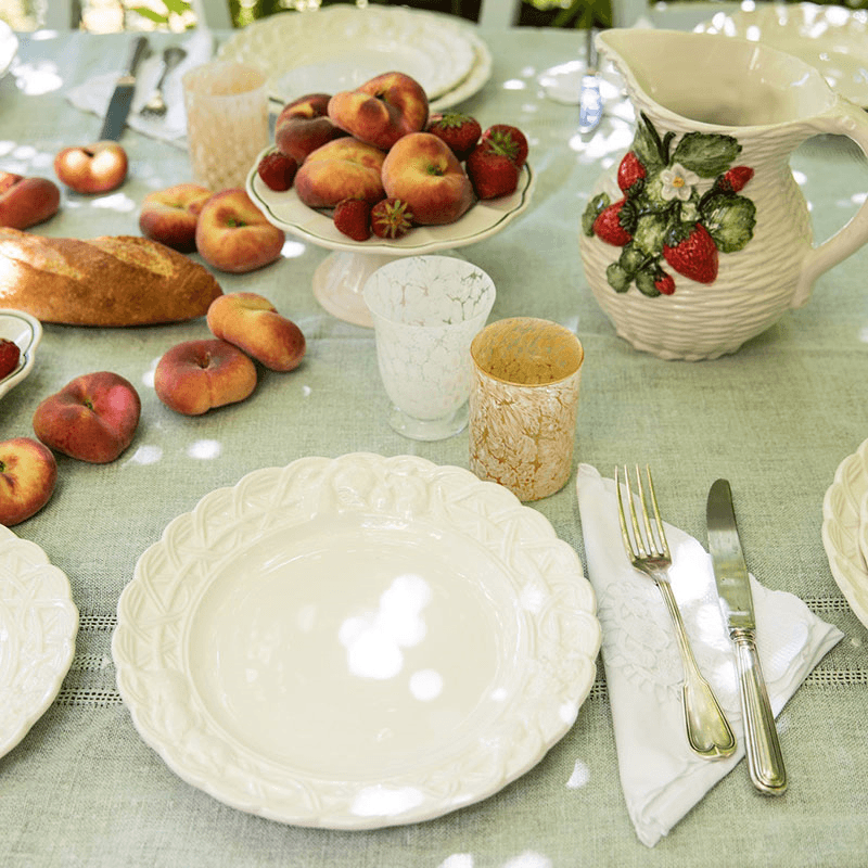 Tutti Frutti Set of 4 Dinner Plates, D26cm, White