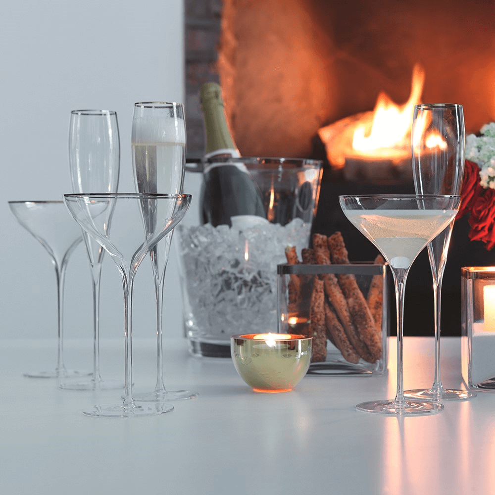 Savoy Pair of Champagne saucers, 250ml, clear