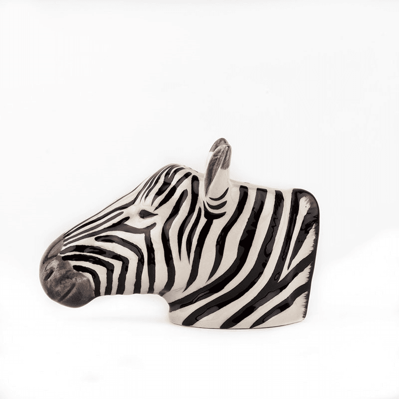 Zebra Egg Cup, H8.5cm, Black & White