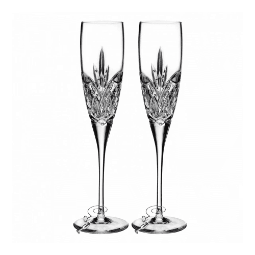 Image showing the Forever Pair of love champagne flutes product.