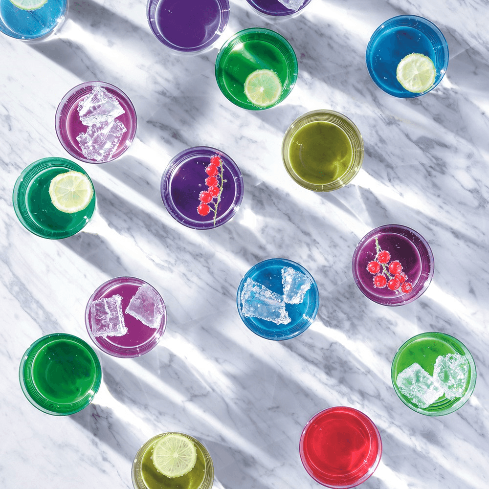 Coro Set of 4 tumblers, 310ml, leaf assorted