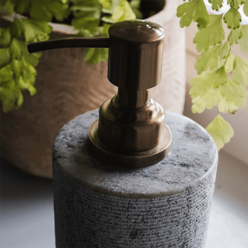 Asana Marble Soap Dispenser, Grey