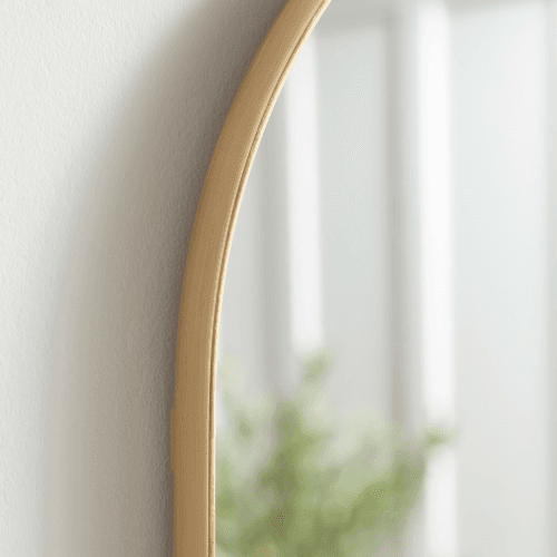 Image showing the Lozenge Shaped Wall Mirror, Brass product.