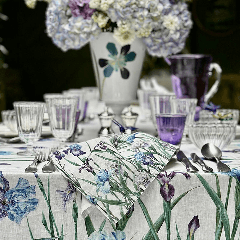 Iris Linen Napkin, 50 x 50cm, Purple