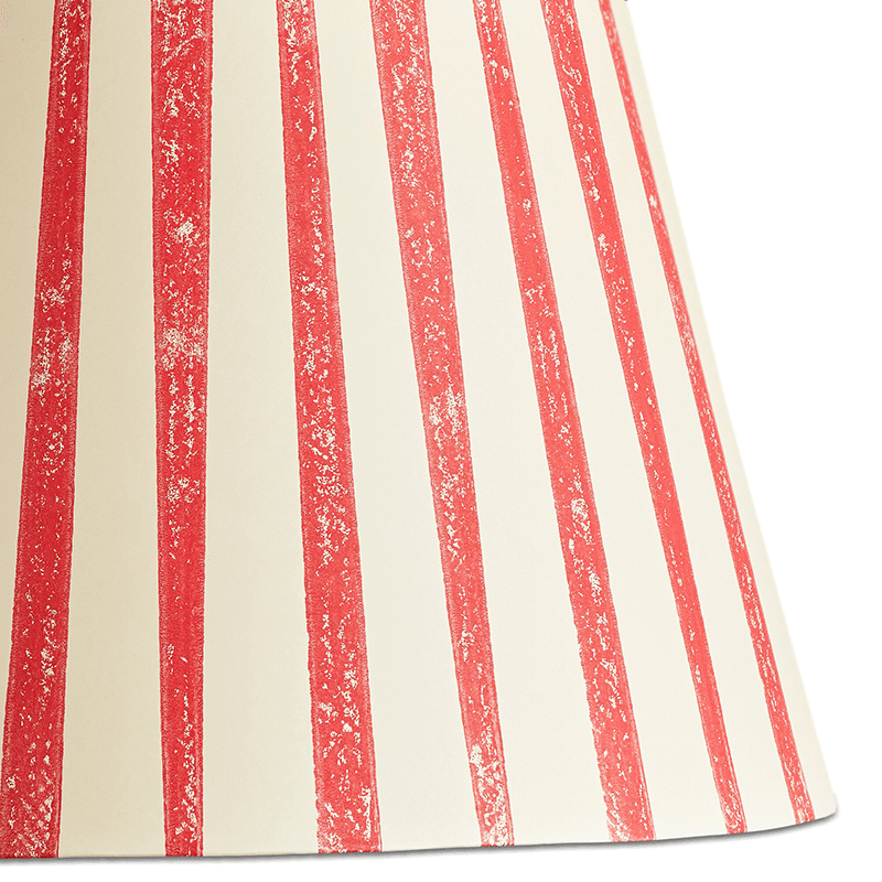 Straight Empire Shade, 35cm, Scarlet Tapers Hand Painted Card