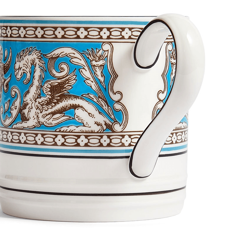 Florentine Mug, 326ml, Turquoise
