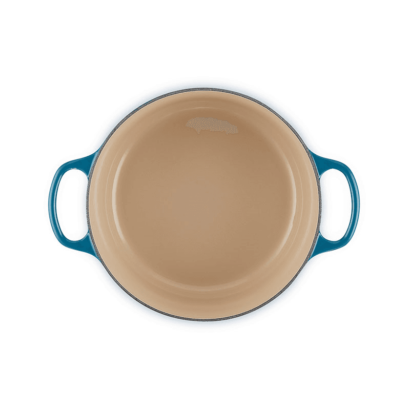 Signature Cast Iron Round casserole, Dia24cm - 4.2L, Deep Teal