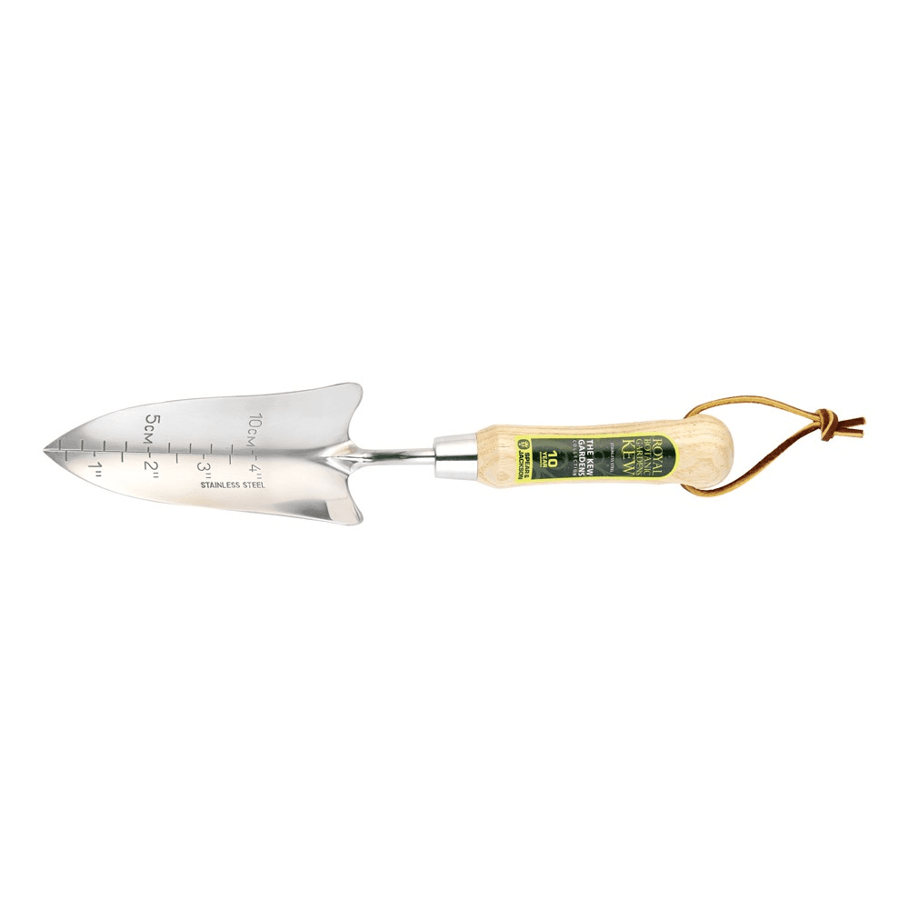 Transplanting trowel, H32 x W6.5cm, Natural/Silver