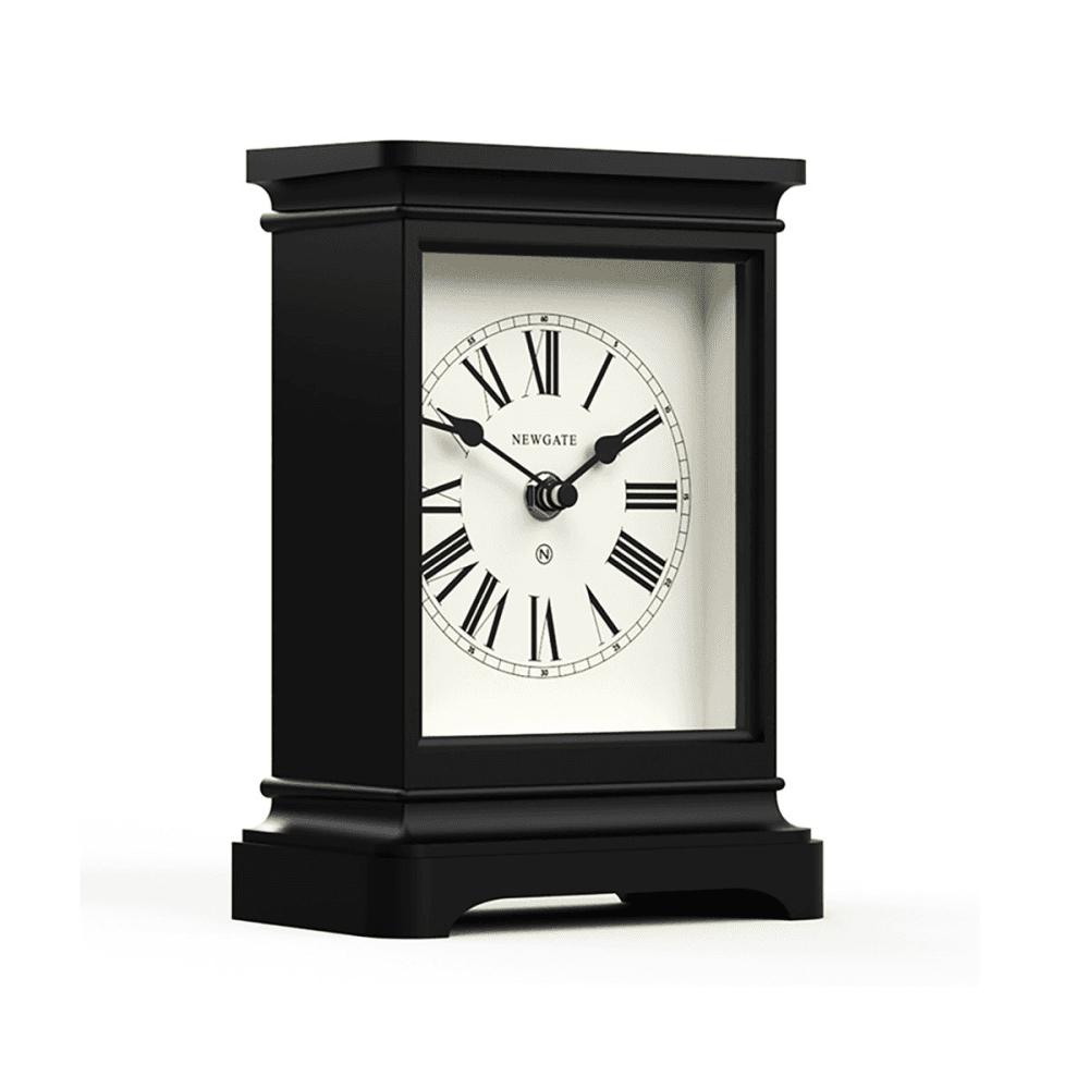Time Lord Mantel clock, H22 x W14 x D8cm, Black