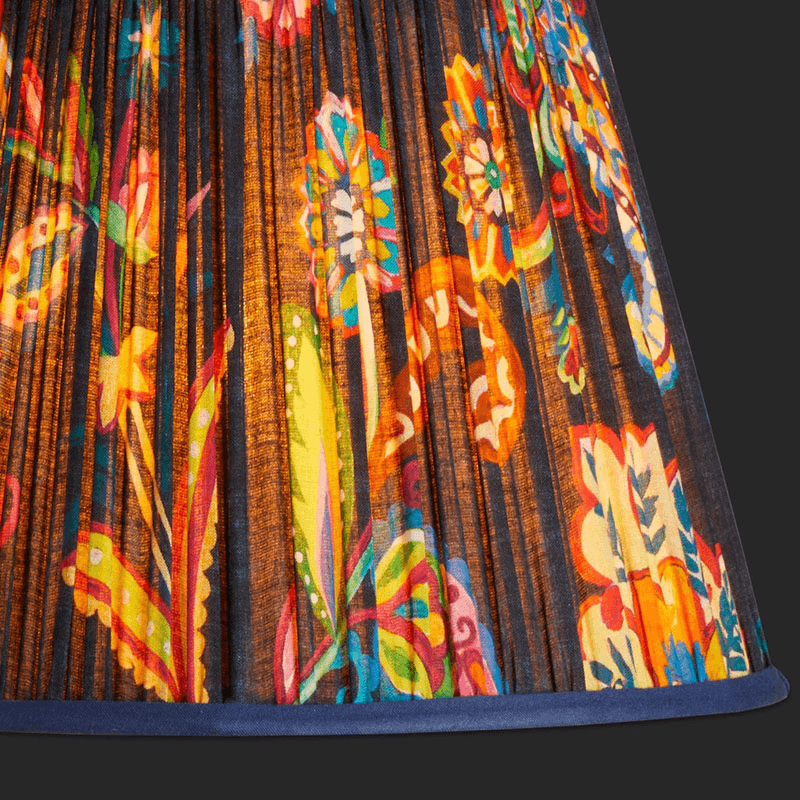 Straight empire Shade, 40cm, blue Paisley by Matthew Williamson