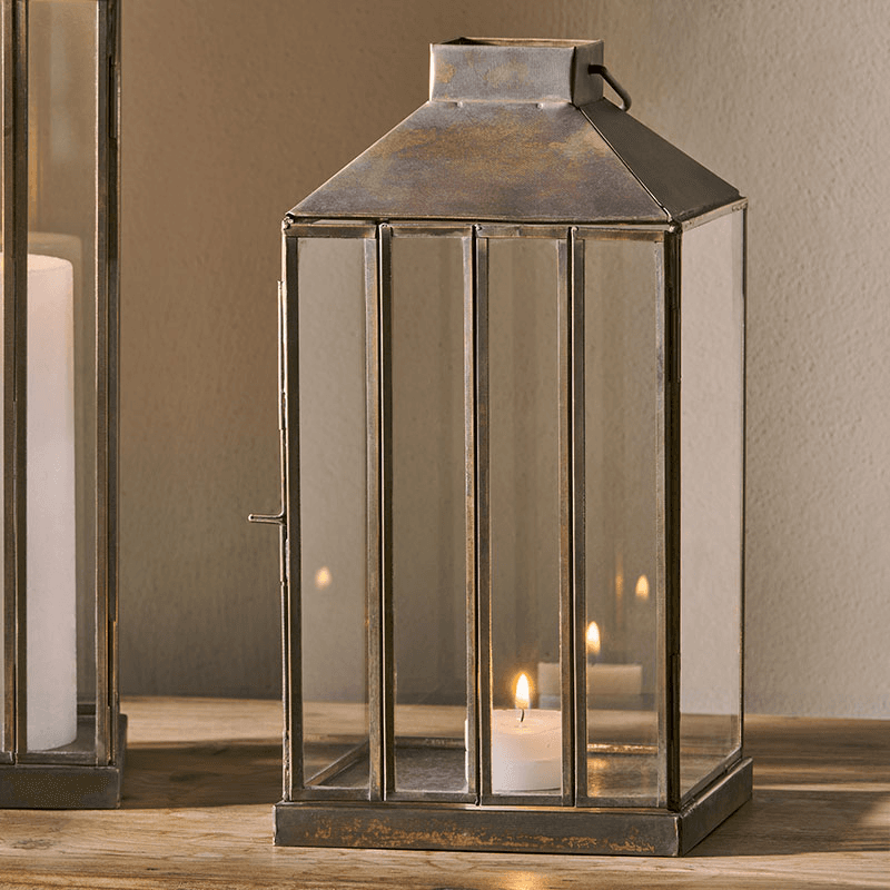 Nampo Lantern, H28cm, Aged Antique