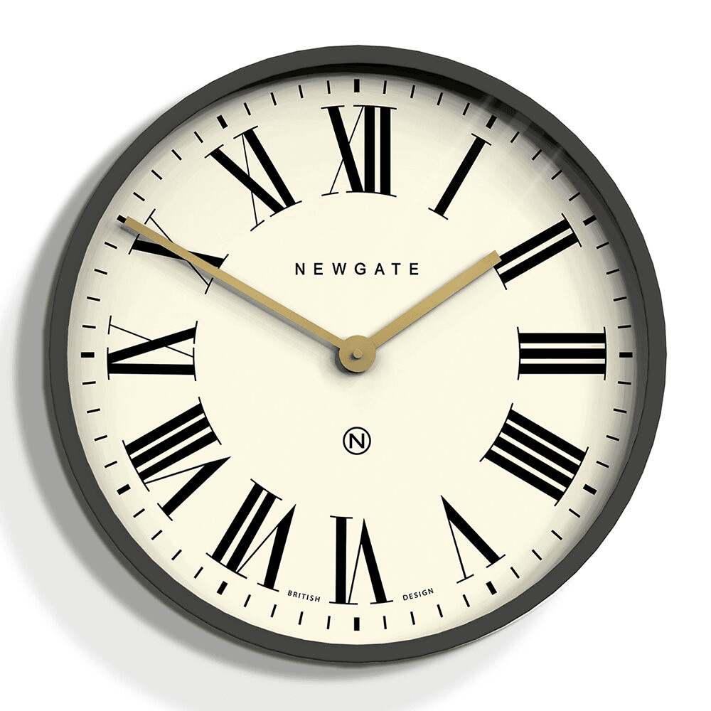 Mr Butler Wall clock, Dia45cm, Blizzard Grey