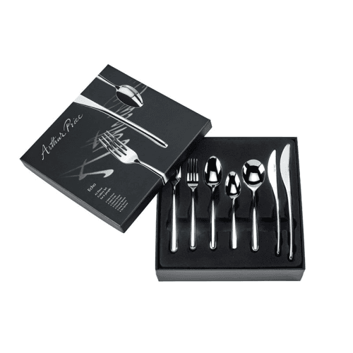 Image showing the Signature Echo 56 Piece 8 Person Boxed Cutlery Set, Stainless Steel product.