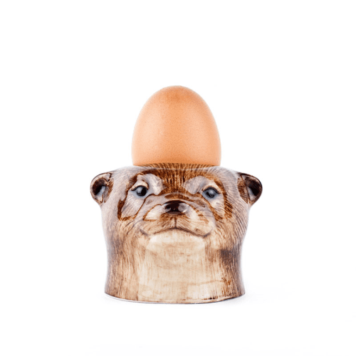 Image showing the Otter Egg Cup, H7cm, Brown product.
