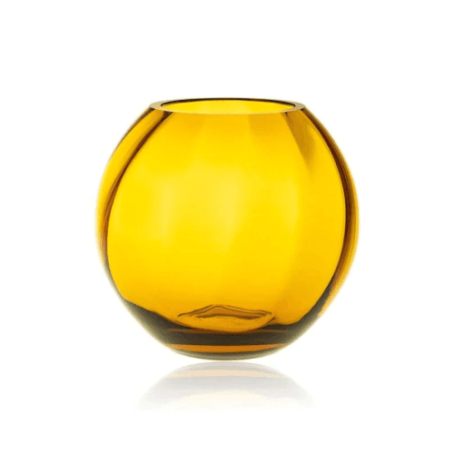 Image showing the Marika Vase, H16cm, Amber product.