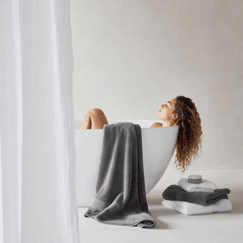 Image showing the The Plush Bath Towel, Slate product.