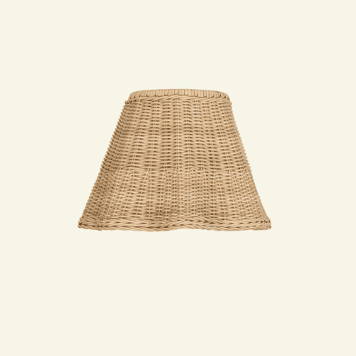 Image showing the Wave Rattan Lampshade, Natural product.