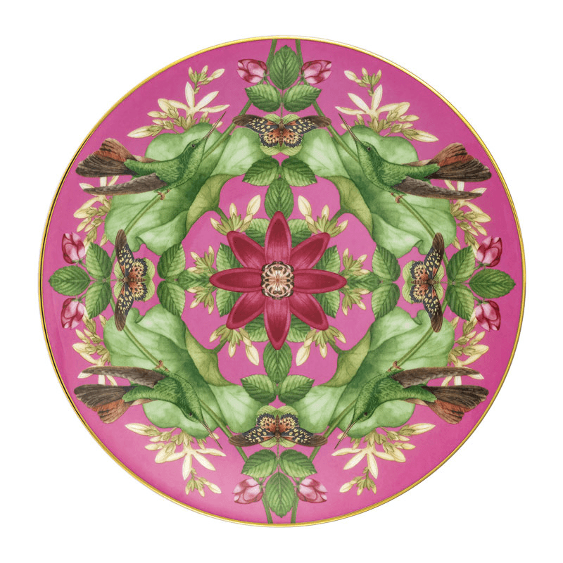 Wonderlust Pink Lotus Coupe Plate, D20cm, Pink