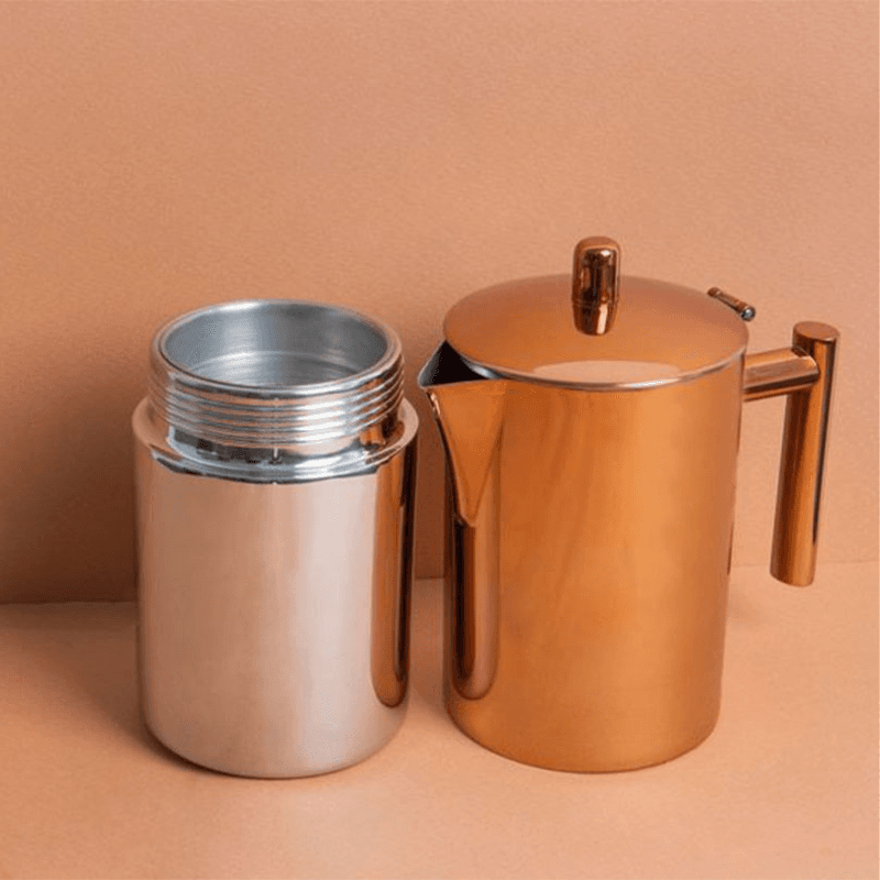 Espresso Coffee Maker, 600ml, Copper Effect