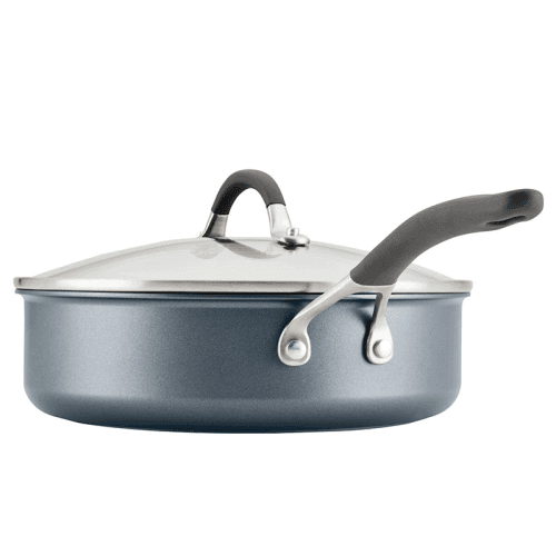 Image showing the A1 Non-Stick Saute Pan with Lid, Grey product.