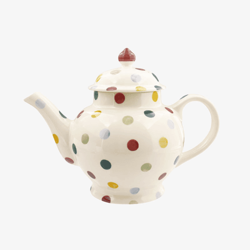 Image showing the Polka Dot Teapot, 1.6l, Cream product.