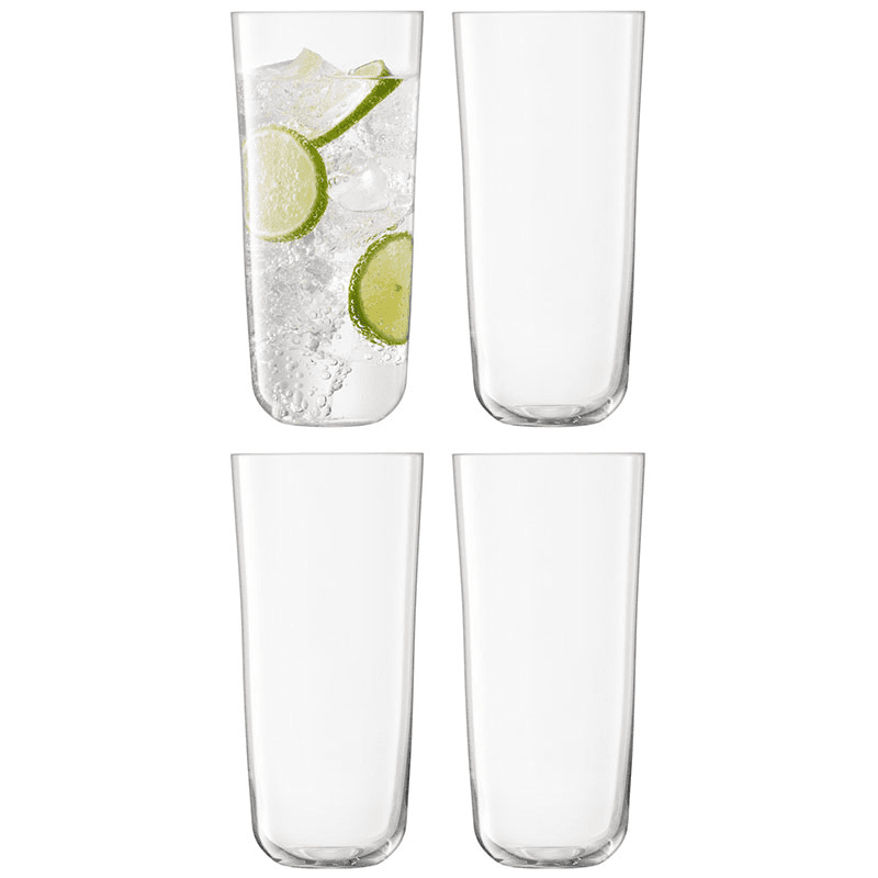 Arc Higballs Set of 4, 550ml, Clear
