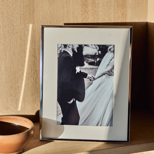 Image showing the Impressions Photo Frame, 5 x 7", Silver Plated product.