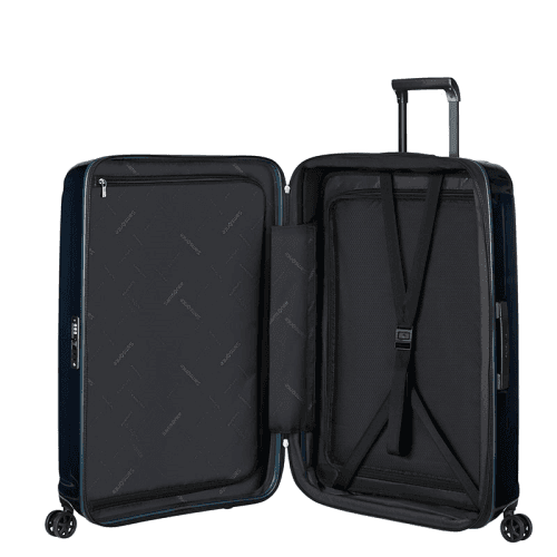 Image showing the Nuon Suitcase, H81 x L53 x W31/34cm, Metallic Dark Blue product.