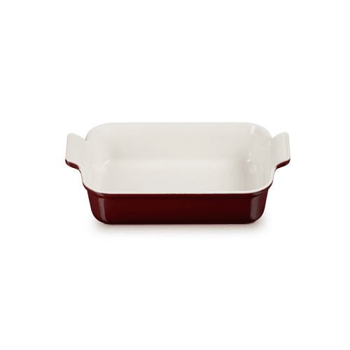 Image showing the Stoneware Heritage Rectangular Dish, 26cm, Garnet product.