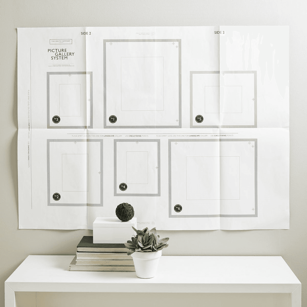 Picture Gallery Small wall photo frame set, white