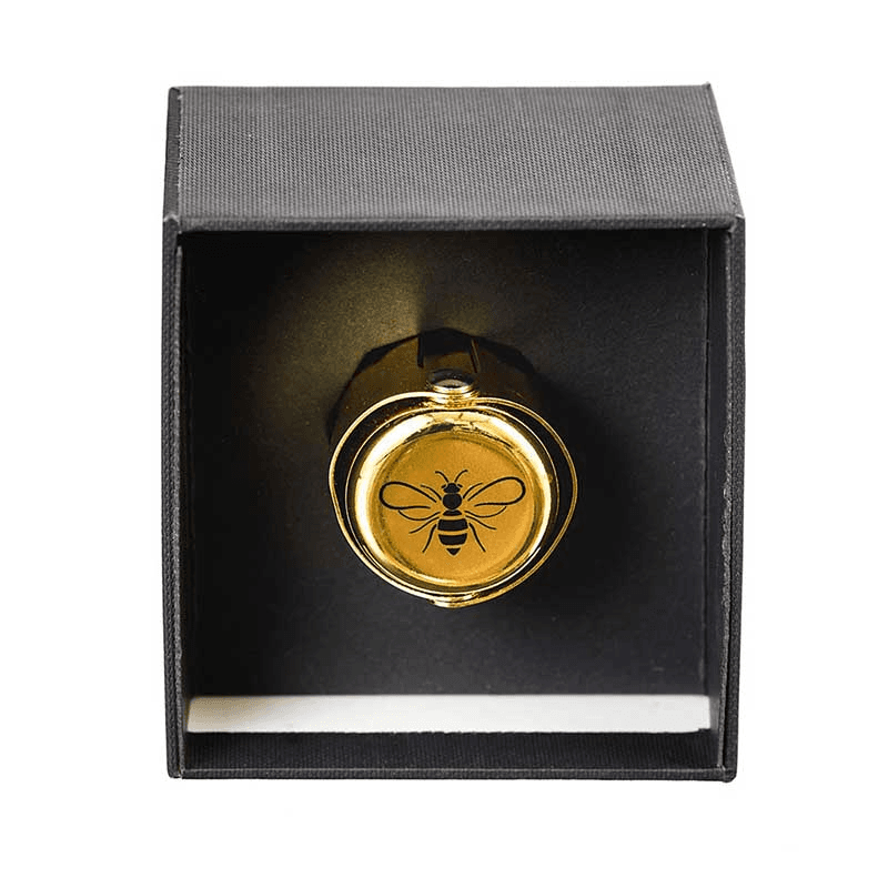 Bee Champagne/Prosecco Stopper, H6cm, Gold