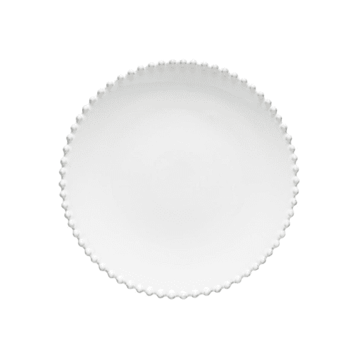 Image showing the Pearl Set of 6 dinner plates, 28cm, white product.