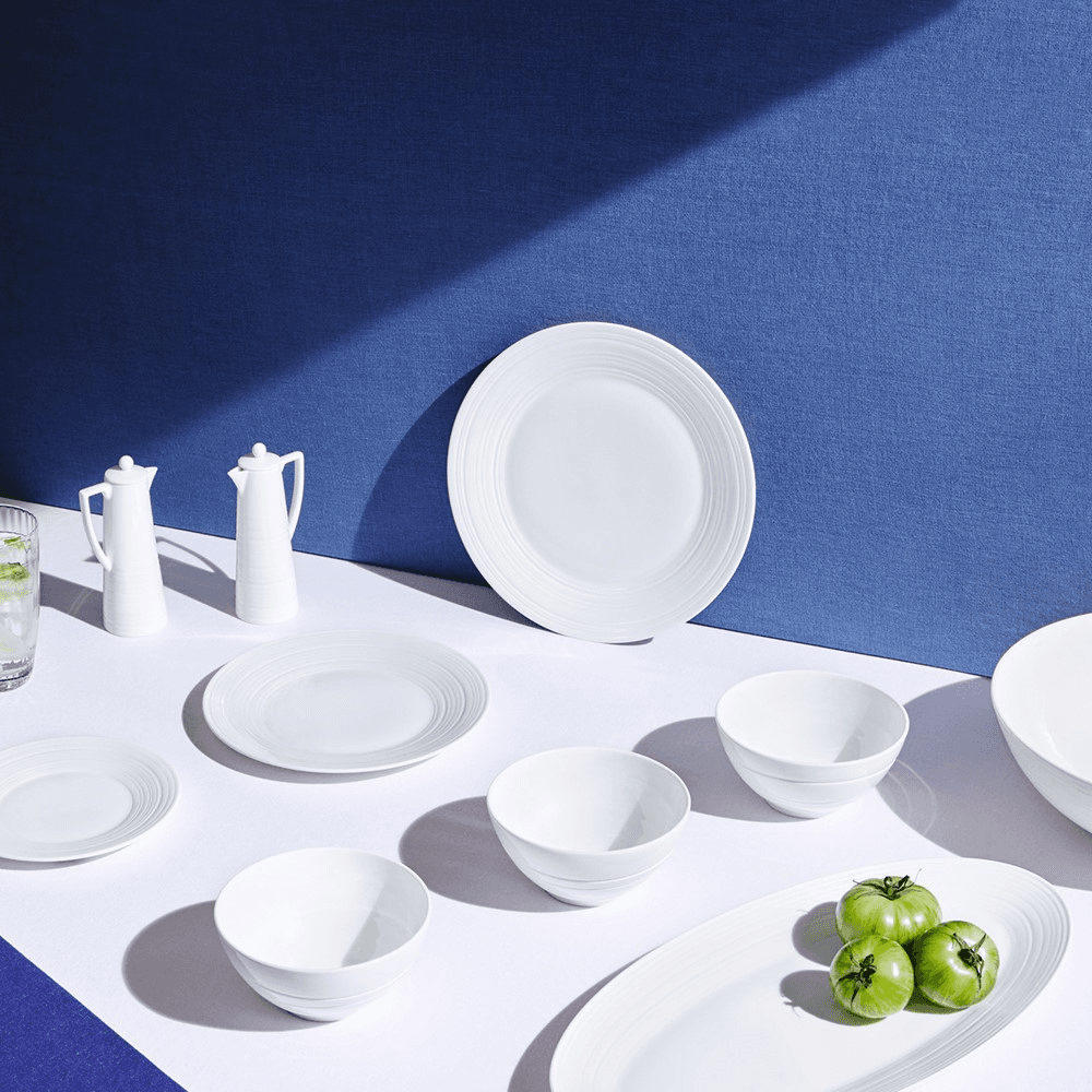 Strata Dinner plate, 27cm, White