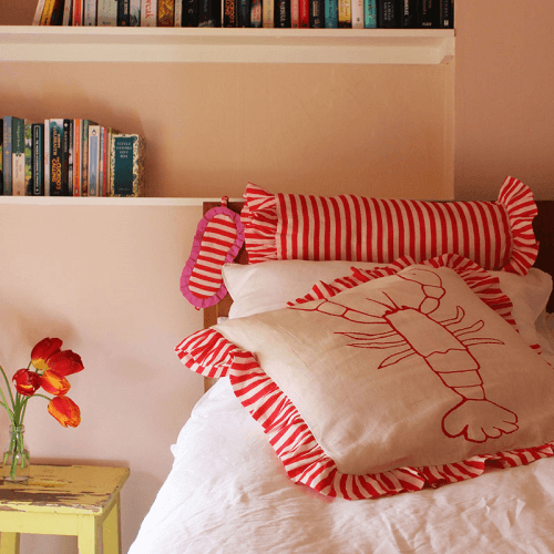 Image showing the Lobster Cushion Cover, 60 x 60cm, Red product.