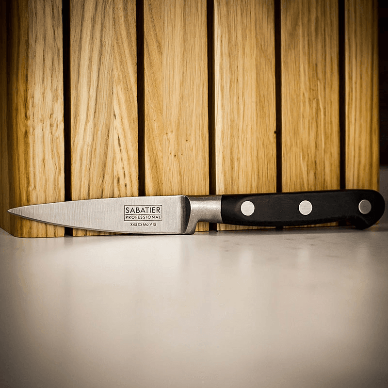 Knife Block, Oak with 5 Sabatier Knives