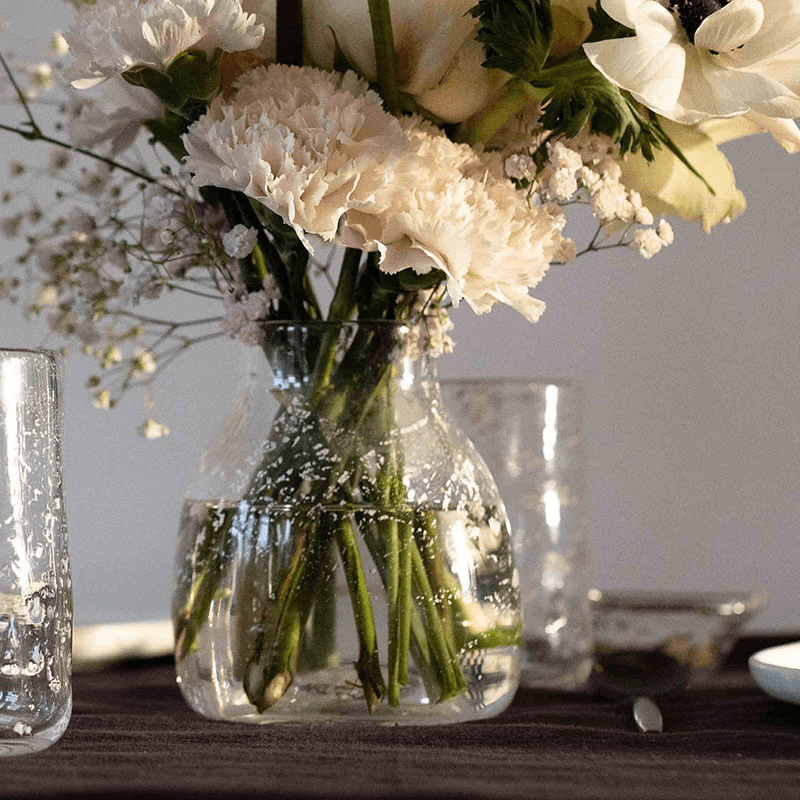 MOLTEN 1090 FLECK Vase, H16.5cm, Silver