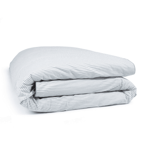 Image showing the Striped Percale  Duvet Cover, Superking, Blue Stripe product.