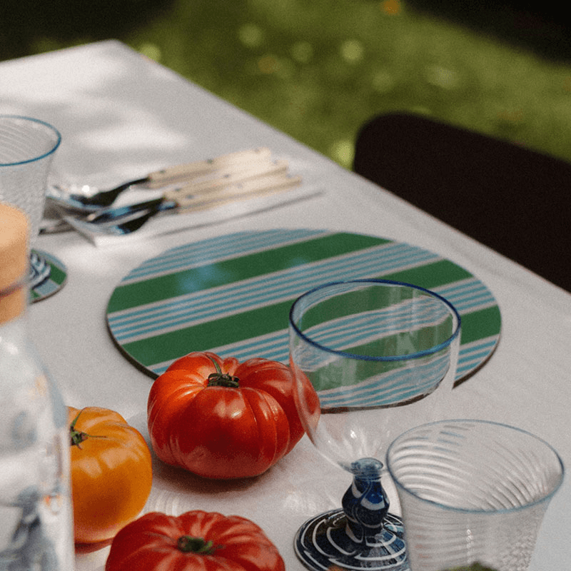 Amalfi Stripes Set of 6 Placemats, D29cm, Multi